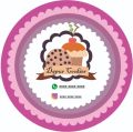 stiker cookies / label makanan bentuk bulat / label cookies. 