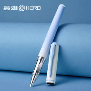 Hero | HERO 9339M Heat-Erasable Fountain Pen for Primary School Students Ergonomic Grip for Calligraphy Practice Fine Dark Nib