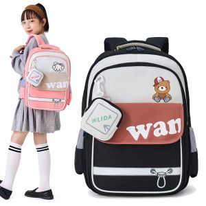 New 2025 Elementary School Bookbag Large Capacity Ultra-light Spine Protection for Boys And Girls in 1-3-5 Grades Cartoon Pattern