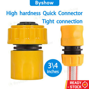 Byshow 3/4" Water Pipe Quick Adaptor Quick Connector Tap Connector For Garden Micro Irrigation Watering Hose Pipe Fitting Adapter Garden Hose Connector Penyambung Hos Penyesuai Pantas
