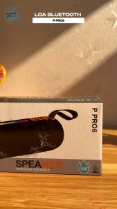 ( SALE MẠNH 50% ) Loa Bluetooth Không Dây Cầm Tay P PRO 6 - Cộng Hưởng Âm Thanh Tuyệt Vời  Bass Mạnh Mẽ  Hỗ Trợ Cắm USB  Thẻ Nhớ