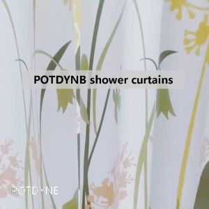 POTDYNB Waterproof Shower Curtain Bathroom Curtain Dandelion PEVA Shower Curtain