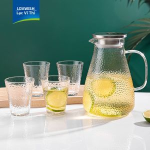 NERVISHI | Bình Nước Kính Chất Liệu Đa Năng Dùng Để Pha Trà Lạnh
