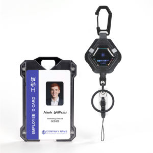 DEYIKEY | Heavy Duty Retractable Outdoor Keychain Card Badge Reel