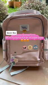 GB-9870 Tas Ransel Anak Perempuan Free Raincover