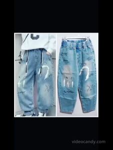 CELANA JEANS ANAK LAKI REMAJA KOREAN STYLE GRAFITI