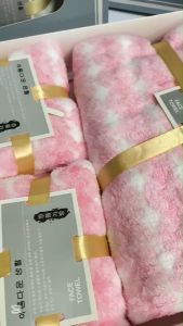 เซ็ทผ้าขนหนูสุดคุ้มชุดเซ็ต 3ผืน ผ้าขนหนูสีพลาศเทล