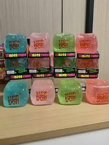 Schylling | NEEDOH Maltose Glow in the Dark Ice Cube Squishy Fidget Toy Squishy Cube Anti-Anxiety Squeeze Toy For Focus ADHD Population