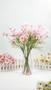 Bunga Aster Cemara Panjang Artificial Flowers Daisy Chamomile Krisan Besar 7cm Premium Tanaman Hias Buatan Bouquet Bunga Dekorasi Pernikahan DIY Karangan Bunga Rumah Ruang Tamu Import Berkualitas