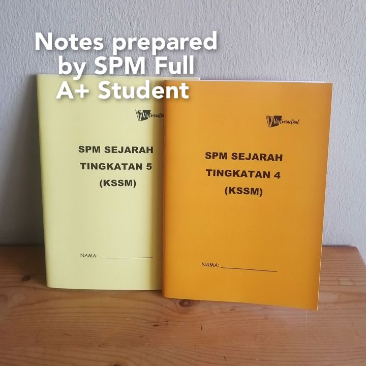 A+ SPM KSSM 2025 Sejarah Notes Nota Soalan Struktur Esei Tingkatan Form 4 and 5 victoriactual