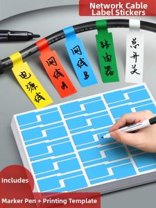 QIFUXING | Waterproof Writable Label Stickers for Cable Management