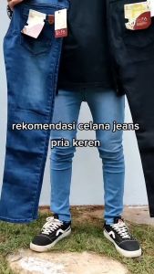 turun harga [COD] celana jeans panjang pria / jeans slimfit cowok / celana pensil hitam pria size 27-38 / celana jeans biru muda / celana jeans biru tua / jeans cowok keren