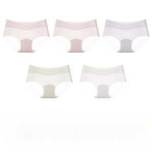 MiiOW | Ultra-Thin Breathable Antibacterial Ice Silk Triangle Shorts Womens Underwear Seamless Comfortable Briefs Young Womens Panties