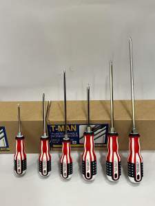 [Combo] 9 cây tua vít đổi đầu đầy đủ kích cỡ hiệu T-Man USA C-Rv