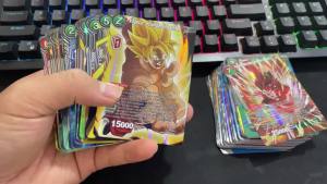 Bandai | Dragon Ball Cards Shiny Son Goku Frieza Saiyan Vegeta TCG Rare Trading Collection Card Anime for Children Gift Toy