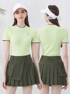 Golfist | Summer Breathable Fashionable Korean Style Round Neck T-shirt and Skirt Set