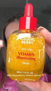 EQQUALBERRY Natural Vitamin C Serum Brightening Acerola Niacinamide Strengthens Skin 30ml