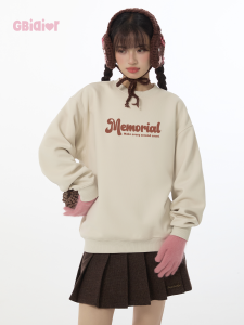 Gbiaior | Retro Casual Loose Fit Womens Sweatshirt