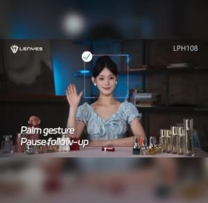 LPH108 - Tongsis Trtripod LENYES LPH-108 AI Face Tracking Gimbal Selfie Stick Tongsis Kamera HP With Remote Bluetooth Lampu LED Monopod