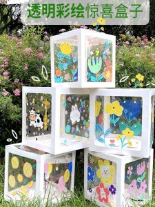 Hộp Trưng Bày Trong Suốt Hộp Quà Tặng Hộp Bất Ngờ Hộp Thủ Công Sáng Tạo Hộp Mỹ Thuật Hộp Đựng Đồ Dùng Thủ Công Cho Trẻ Em