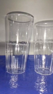 10 PCS CLEAR TUMBLER/REUSABLE DRINKING TUMBLER/TRANSPARENT CUP (12oz) RESTAURANT ACRYLIC DRINKWARE