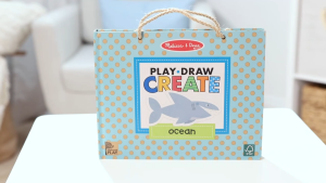 GM Kids (3 - 8 ขวบ) กระดานแม่เหล็ก 40+ ชิ้น ฝึกวาดภาพ สัตว์น้ำ Play Draw Create Ocean Magnet Set MD0561