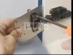 Stainless steel cabinet door hinge repair mounting plate replace bracket screw