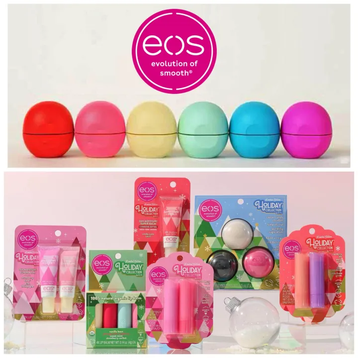 🐤EOS ลิปบาล์มแท้จาก 🇺🇸 ลิปออแกนิกรูปไข่ Collection ลิปแคร์ Evolution Of ...