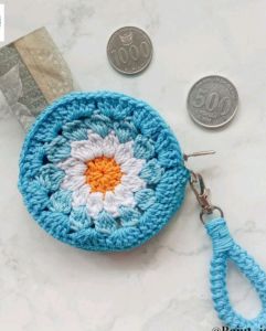 Dompet koin bunga daisy