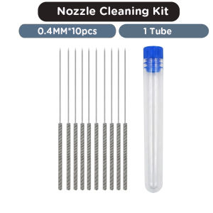 begrint | Stainless Steel Nozzle Cleaning Needles Kit 0.2-1.0mm 3D Printer Nozzle Cleaner Cleaning Tool 3D Printing Maintenance Parts