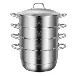 MFM | Stainless Steel Home Large Thickened Integrated Steamer 40cm