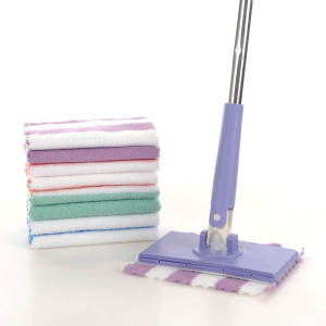 EUNICE Lazy Mop Cloth 5Pcs Super Absorb Mop Cloth Microfiber Cleaning Towel Water Absorption Cloth Lazy Cloth Car Wash Cloth Car Mop