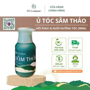 Ủ tóc sâm thảo DVi nature giúp phục hồi tóc giảm rụng tóc nuôi dưỡng tóc bồng bềnh bóng mượt từ thảo dược