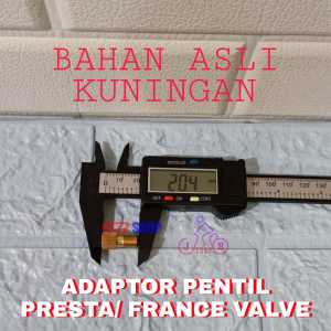ADAPTOR PENTIL SEPEDA FIXIE FRANCE PRESTA SAMBUNGAN POMPA KUNINGAN