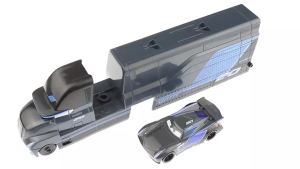 Takara Tomy | Cars Toy Hauler Jackson Storm Cruz Ramires Daniel Swervezs Hauler Gale Beaufort Cardrey Wong Alloy Diecast Toy Truck