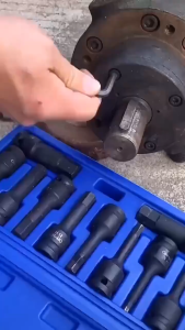 8-Piece H-Type M-Type Hex Socket Wrench Set High-Quality Hand Tool Accessories Durable Steel 1/2" Drive 10-19mm Sizes