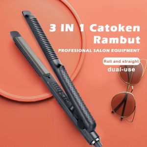 Catokan Rambut 3in1 Lurus Keriting Curly Pelurus Pengeriting Rambut Hair Straightener