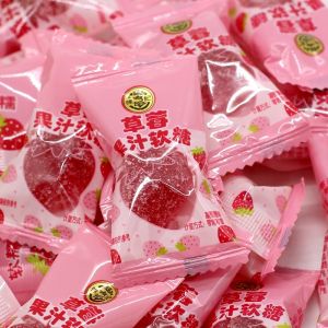 Xu Fu Ji Strawberry Mango Juice Soft Candy Bulk Fruit Flavor Snacks for Children Leisurely Snacks Chinese Candy Soft Sugar