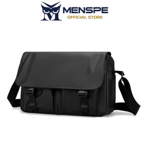 MENSPE Mens Bag Shoulder Messenger Bag Waterproof Sling Crossbody Bag Business Bag Multi-Layer Pocket Business Cashier Bag