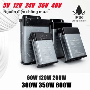 Quạt Làm Mát Cấp Kỹ Thuật Chống Mưa Cấp Nguồn AC220V Sang DC 12V 24V Điều Khiển Đèn LED Ngoài Trời Chống Bụi Hiệu Suất Cao