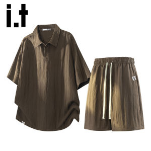 izzue | Bộ Hai Mpiece Nam Lyocell Linen Làm Mát Thoáng Khí Thể Thao Thường Ngày