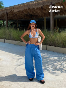 Relaxed Fit Linen Wide Leg Long Pants
