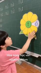 Hoa xoay học vần cho học sinh tiền tiểu học.