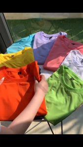 Áo Thun Trơn Gia Đình Màu Cam Đâm Áo phông tay ngắn Vải Cotton Cao Cấp form đẹp Vải MềmThoáng Mát (TT13)