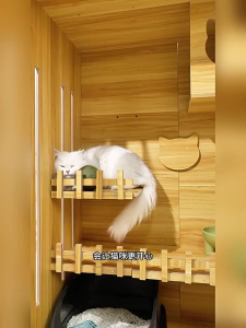 Cat Cage large Solid Wood Cat Nest Cat Villa Luxury Cat House Indoor Display Cabinet Multi story Cat House Cat toys