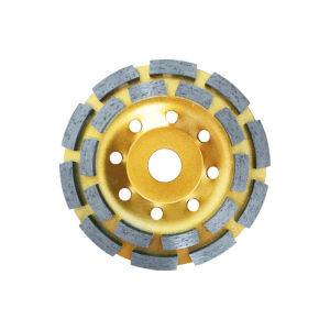 Diamond Bowl Grinder Double Row Large Lumps Concrete Polishing Plate 180 Degree Angle Grinder Wall Grinding Flat