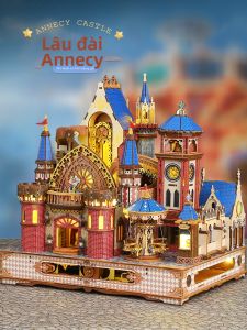 MAOMIYU | DIY Handcrafted Annikkala Castle Art House Miniature Scene Ornaments Quà Tặng Sinh Nhật