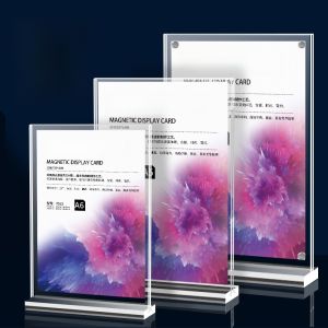 Modern Acrylic Picture Frame Display Stand A4 Advertising Transparent Photo Frame Simple Honor Patent Certificate Frame