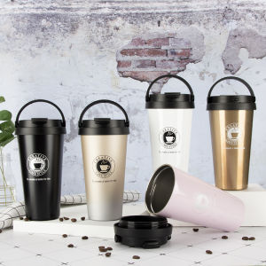 K-style Business Simplicity Coffee Thermos Cup Portable Male and Female Students Couple Car Leak-Proof Fresh Personality Water Cup