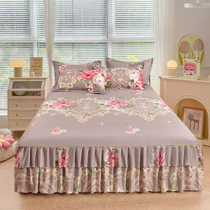 Váy Giường Cotton Giặt Được 150x200cm Vỏ Chăn Chống Trượt Chống Bụi Vỏ Chăn Đơn 18m Vỏ Chăn Bảo Vệ Cho Giường Đôi